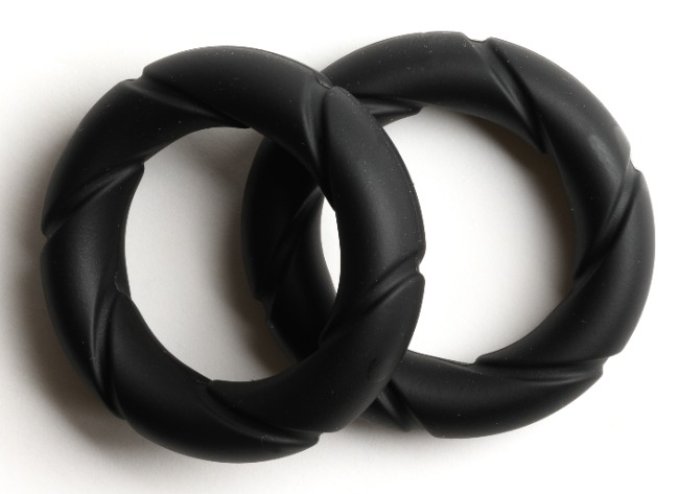 Lot de 2 Cockrings Ready Rings Noirs