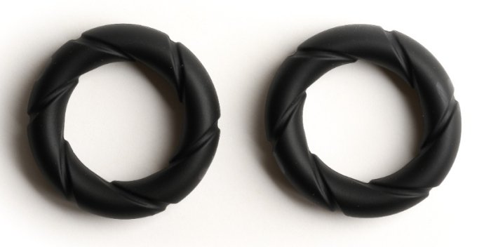 Lot de 2 Cockrings Ready Rings Noirs