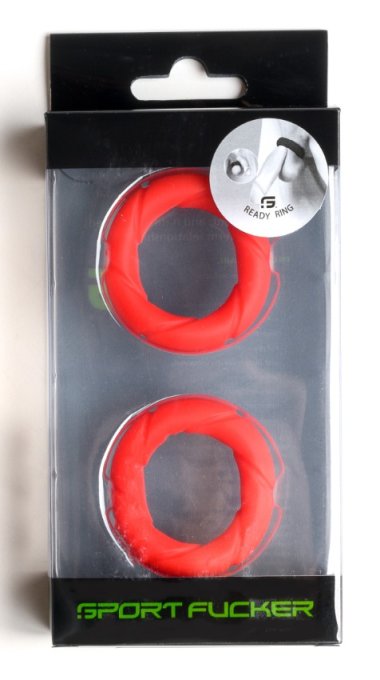 Lot de 2 Cockrings Ready Rings Rouges