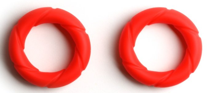 Lot de 2 Cockrings Ready Rings Rouges