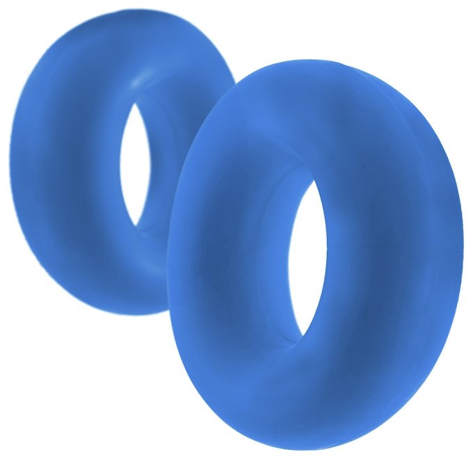 Lot de 2 cockrings Stiffy Bulge Bleus