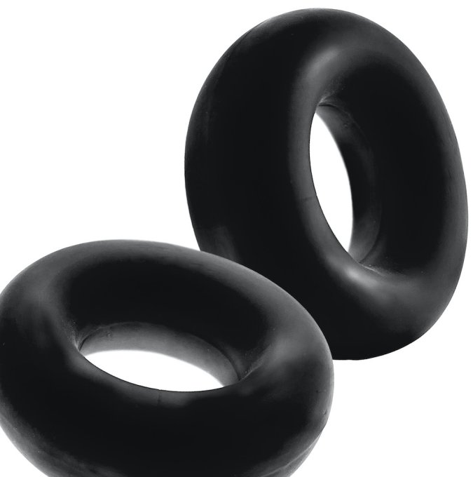 Lot de 2 cockrings Stiffy Bulge Noirs