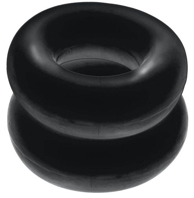 Lot de 2 cockrings Stiffy Bulge Noirs