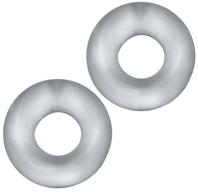 Lot de 2 cockrings Stiffy Bulge Transparents