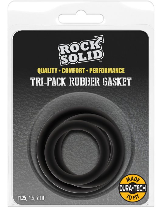 Lot de 3 Cockrings Gasket Noirs