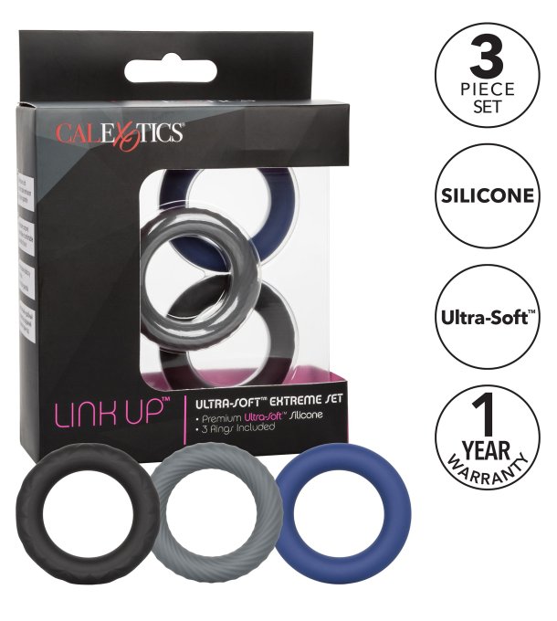 Lot de 3 cockrings Link Up Extrême 38mm