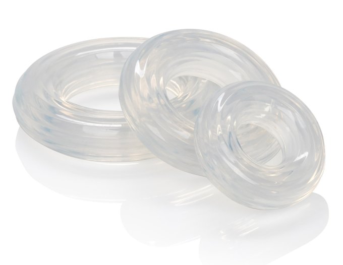 Lot de 3 cockrings Ring Set Transparents