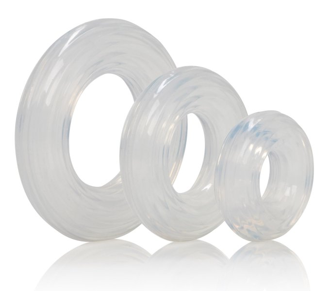 Lot de 3 cockrings Ring Set Transparents