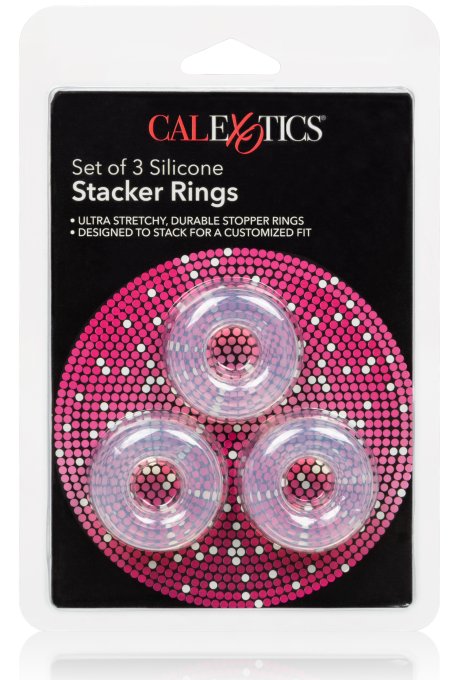 Lot de 3 cockrings souples Stacker 20mm