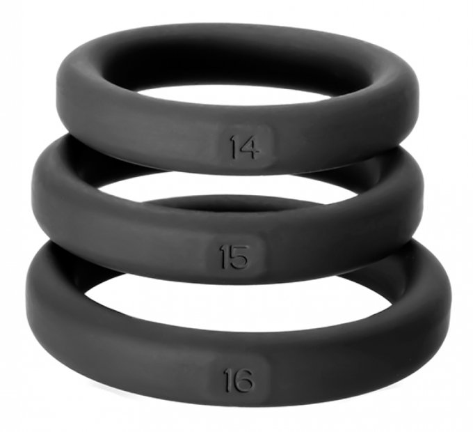 Lot de 3 cockrings Xact-Fit S-M