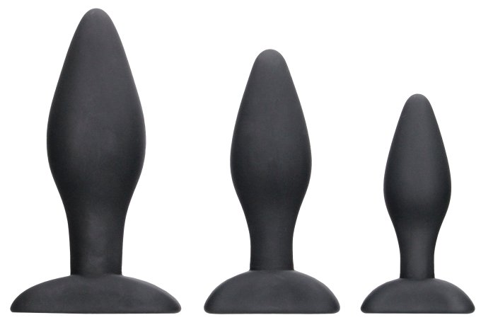 Lot de 3 Plugs Apex Butt Silicone