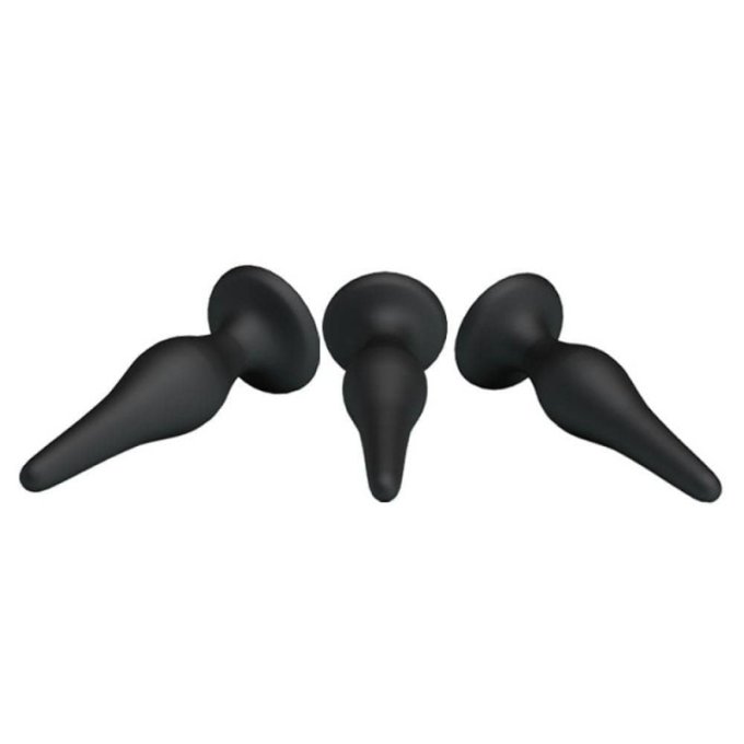 Lot de 3 plugs Silicone Débutant