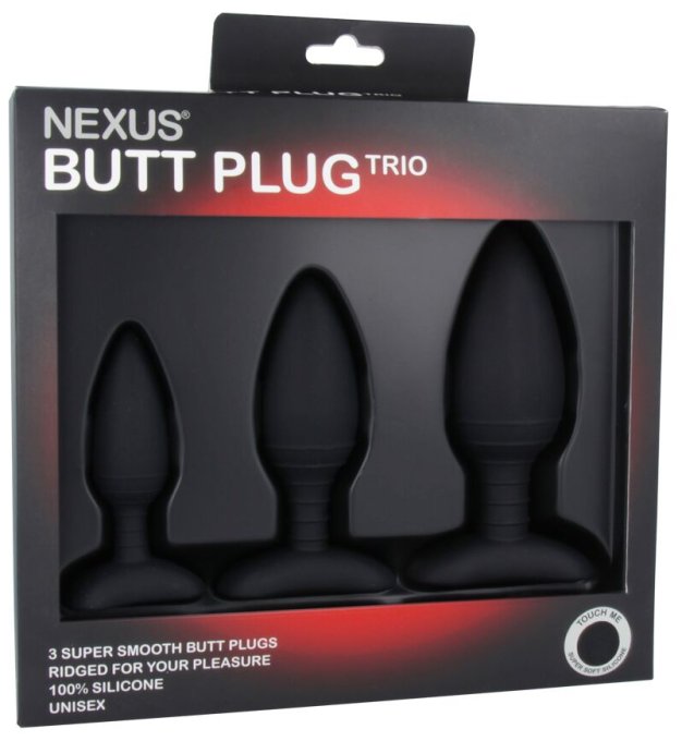 Lot de 3 plugs Silicone Trio Nexus Noirs