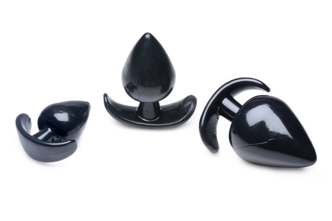 Lot de 3 plugs Spades Noir