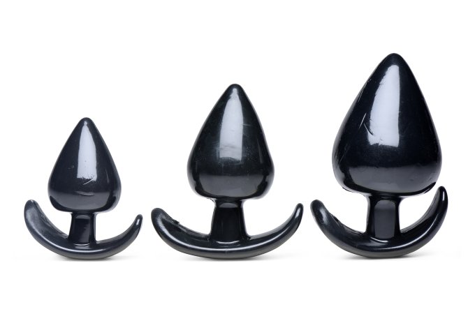 Lot de 3 plugs Spades Noir