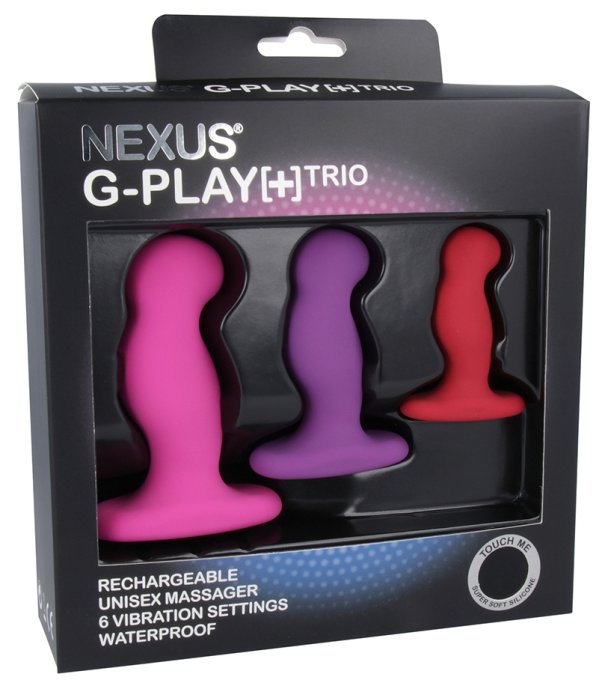 Lot de 3 Plugs vibrants G-Play Nexus