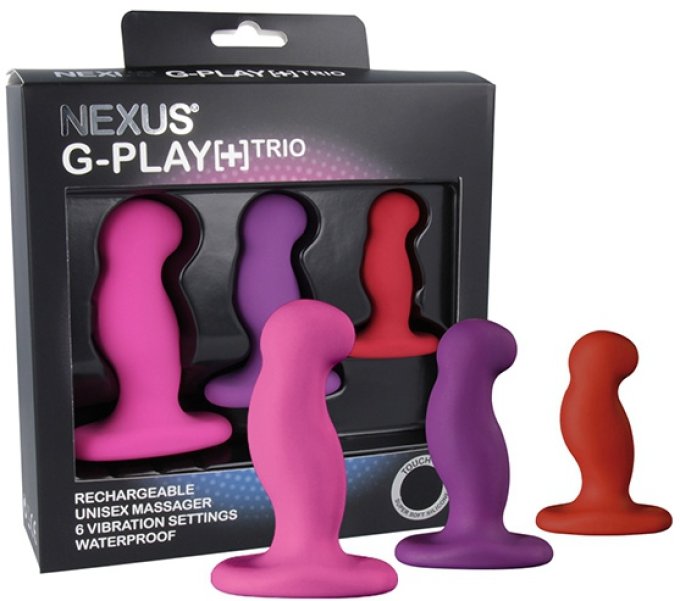 Lot de 3 Plugs vibrants G-Play Nexus