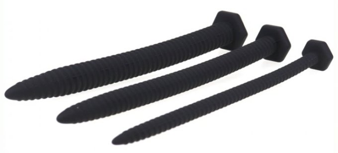 Lot de 3 tiges à urètre silicone 14.5cm - Diamètres 6 à 13mm