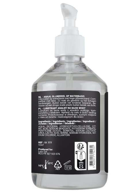 Lubrifiant à base d'eau Sensualube Anal 500ml