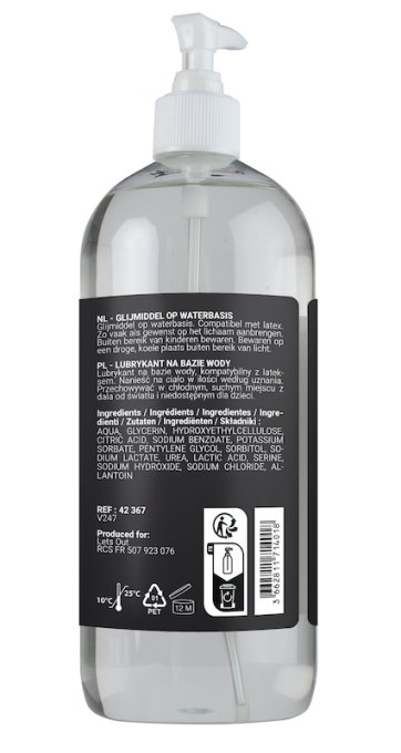 Lubrifiant à base d'eau Sensualube Water 1 Litre