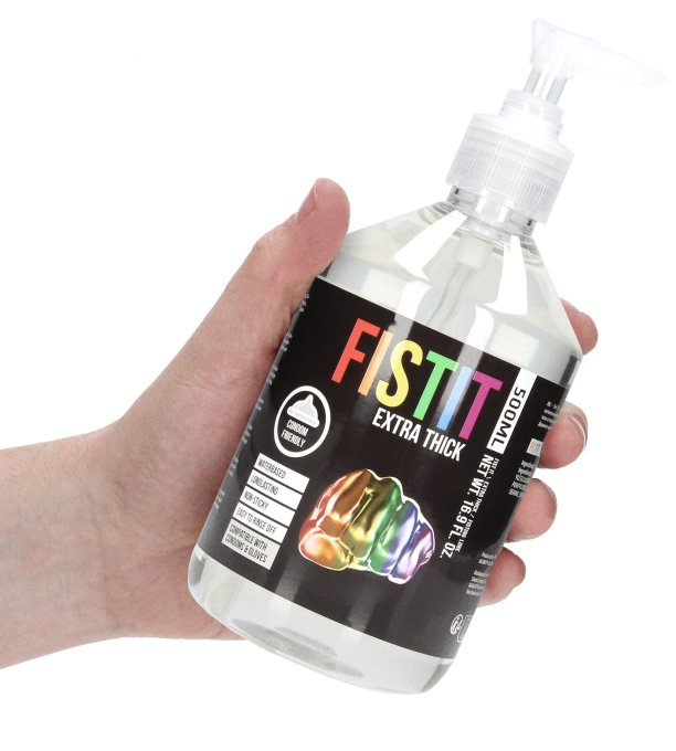 Lubrifiant Eau Fist It Extra Thick Rainbow - Pompe 500ml