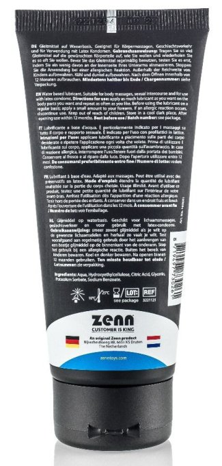 Lubrifiant Eau Zenn 100ml