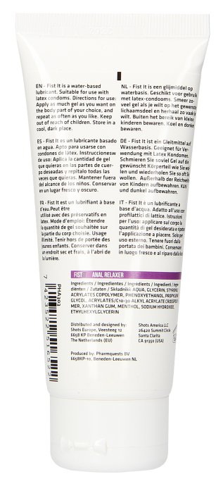 Lubrifiant relaxant Fist It Anal Relaxer 100mL