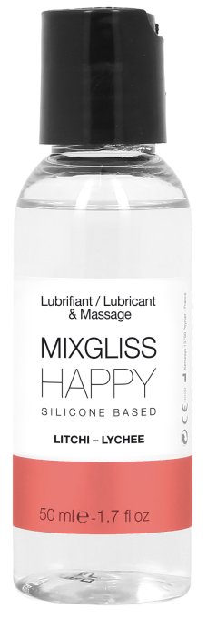 Lubrifiant silicone MixGliss Happy - Litchi 50ml