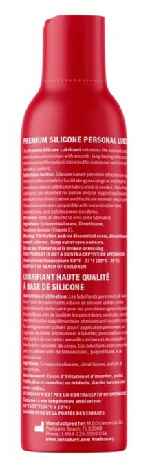 Lubrifiant Silicone Premium Swiss Navy 354ml