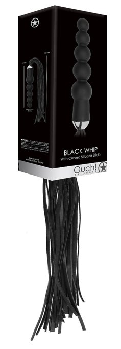 Martinet-Gode Black Whip Beads 15 x 4 cm