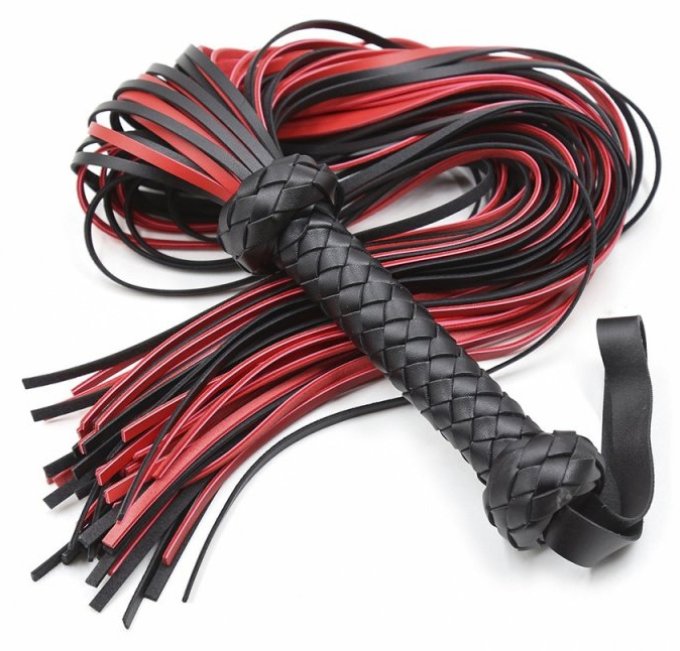 Martinet Lofy Whip 65cm Noir-Rouge