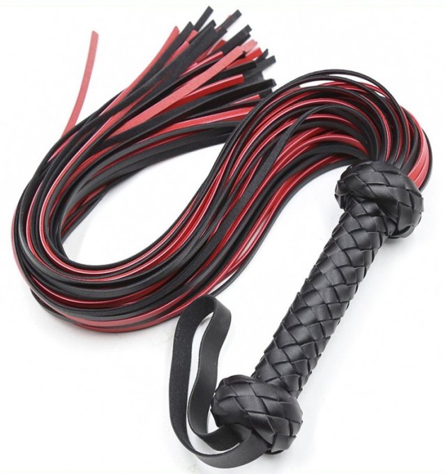 Martinet Lofy Whip 65cm Noir-Rouge