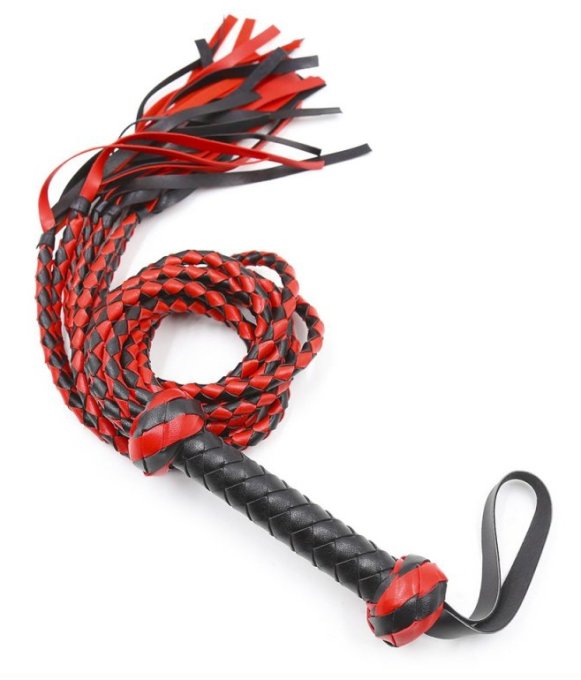 Martinet long Tigress 78cm Noir-Rouge