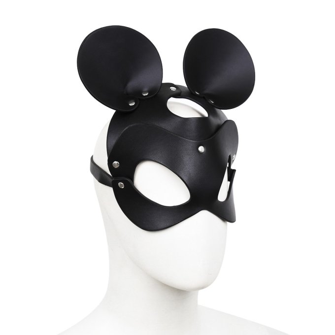 Masque avec Visage Souris Noir