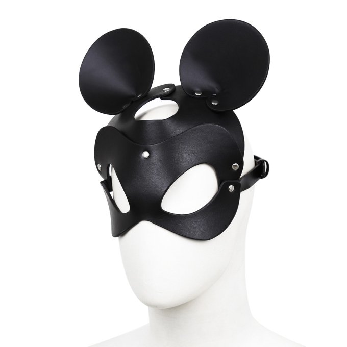 Masque avec Visage Souris Noir