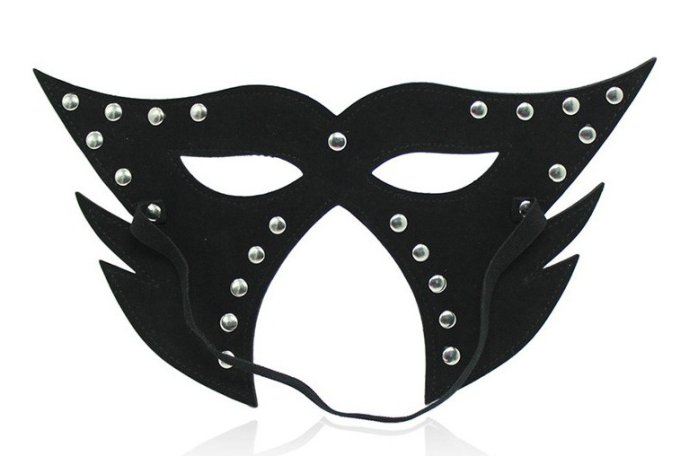 Masque Cat open Mouth Noir