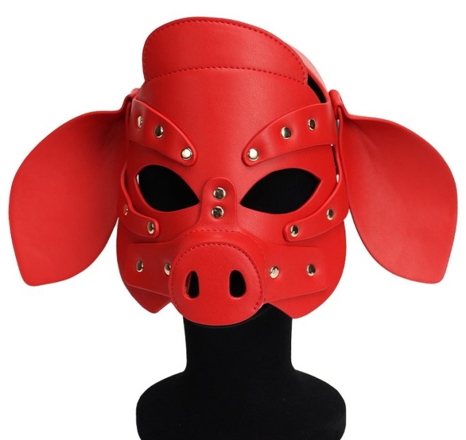 Masque Pig Grox Rouge