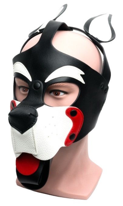 Masque Puppy 665 Blanc et Rouge