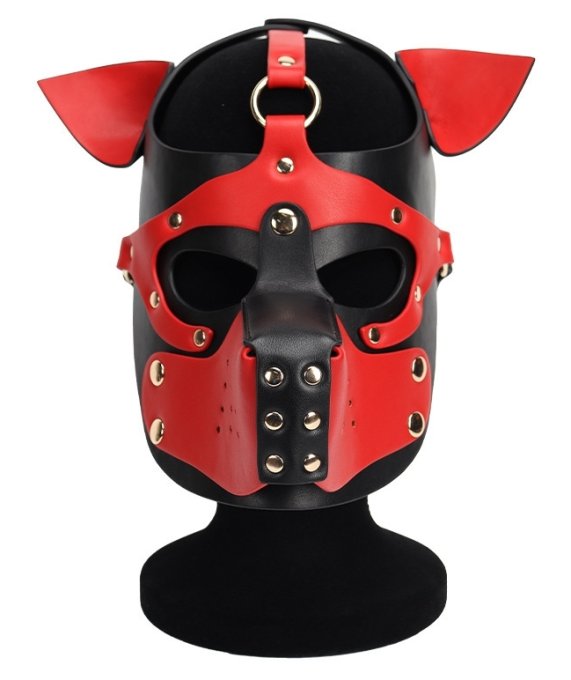 Masque Puppy Dog Ixo Noir-Rouge