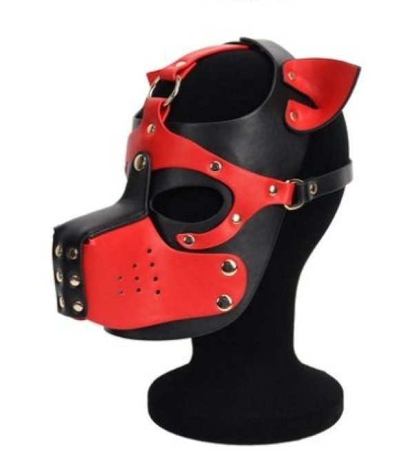 Masque Puppy Dog Ixo Noir-Rouge