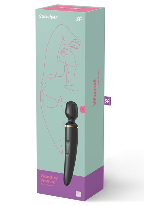 Masseur Wand-er Women Noir - Tête 78mm