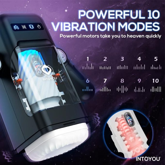 Masturbateur automatique Chauffant Elon Va-et-Vient