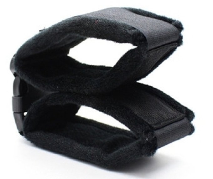 Menottes de chevilles Buckle Noir