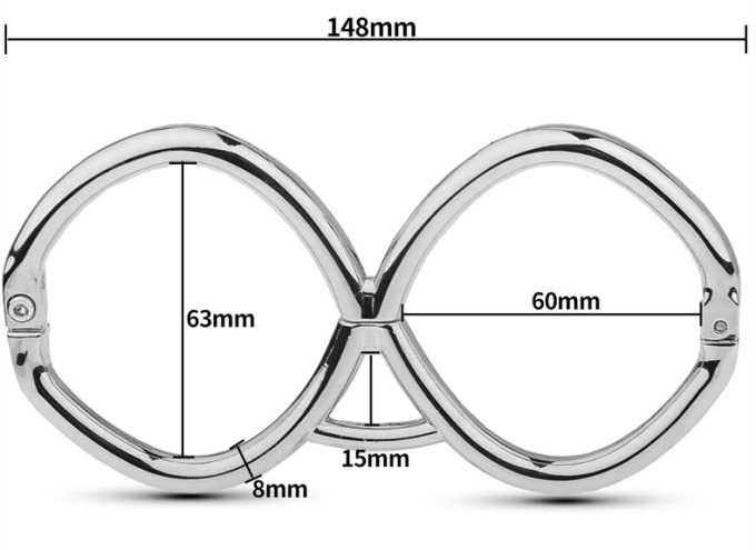 Menottes de poignets Hex 15cm