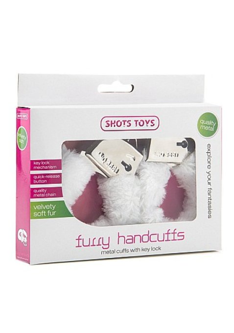 Menottes Furry Blanches