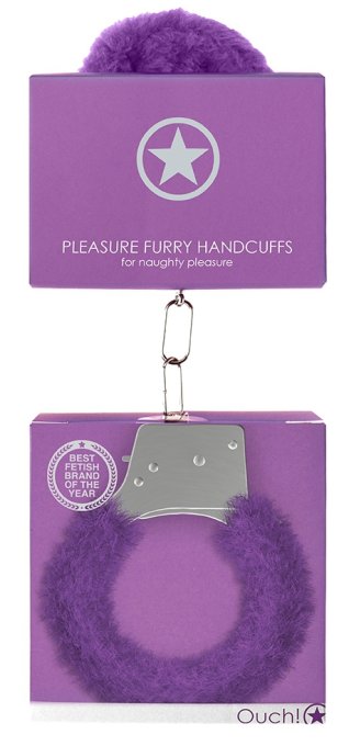 Menottes Pleasure Furry Violet