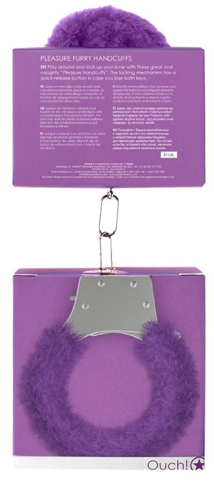 Menottes Pleasure Furry Violet