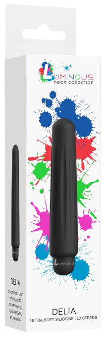 Mini vibro Delia 12cm Noir