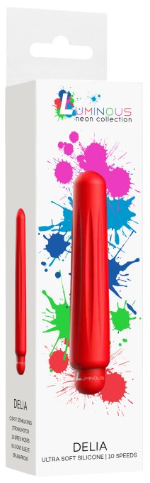 Mini Vibro Delia 12cm Rouge