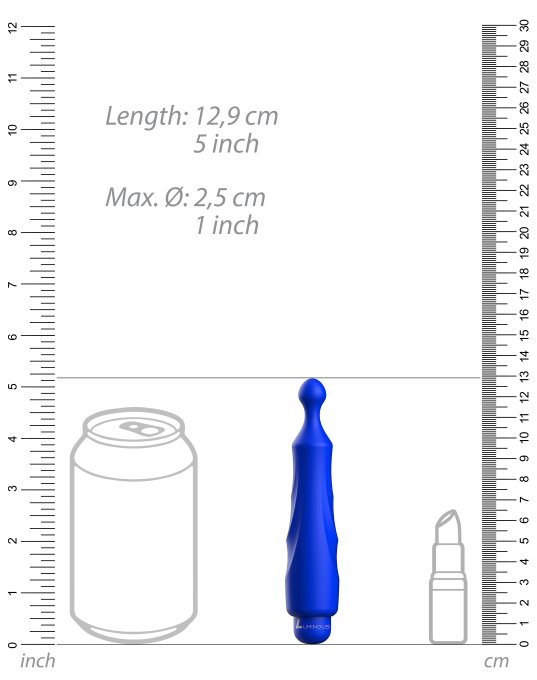 Mini vibro Dido 13cm Bleu